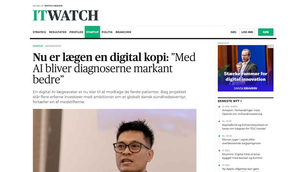 Nå er legen en digital kopi: 'Med AI blir diagnosene betydelig bedre'